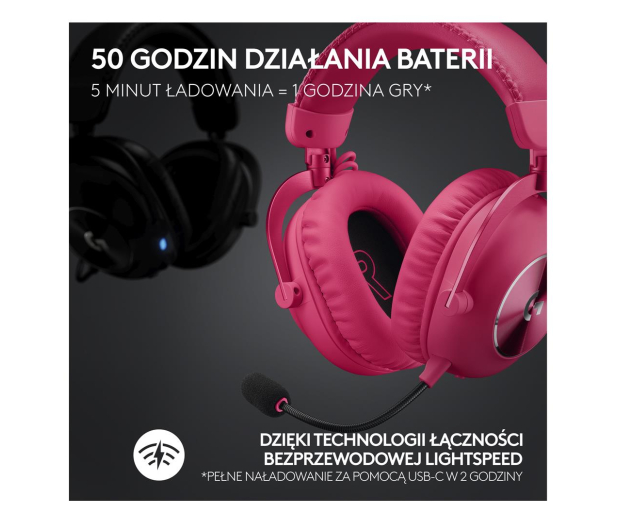 LOGITECH G PRO X 2 Lightspeed magenta 981-001275 - 1172765 - zdjęcie 7